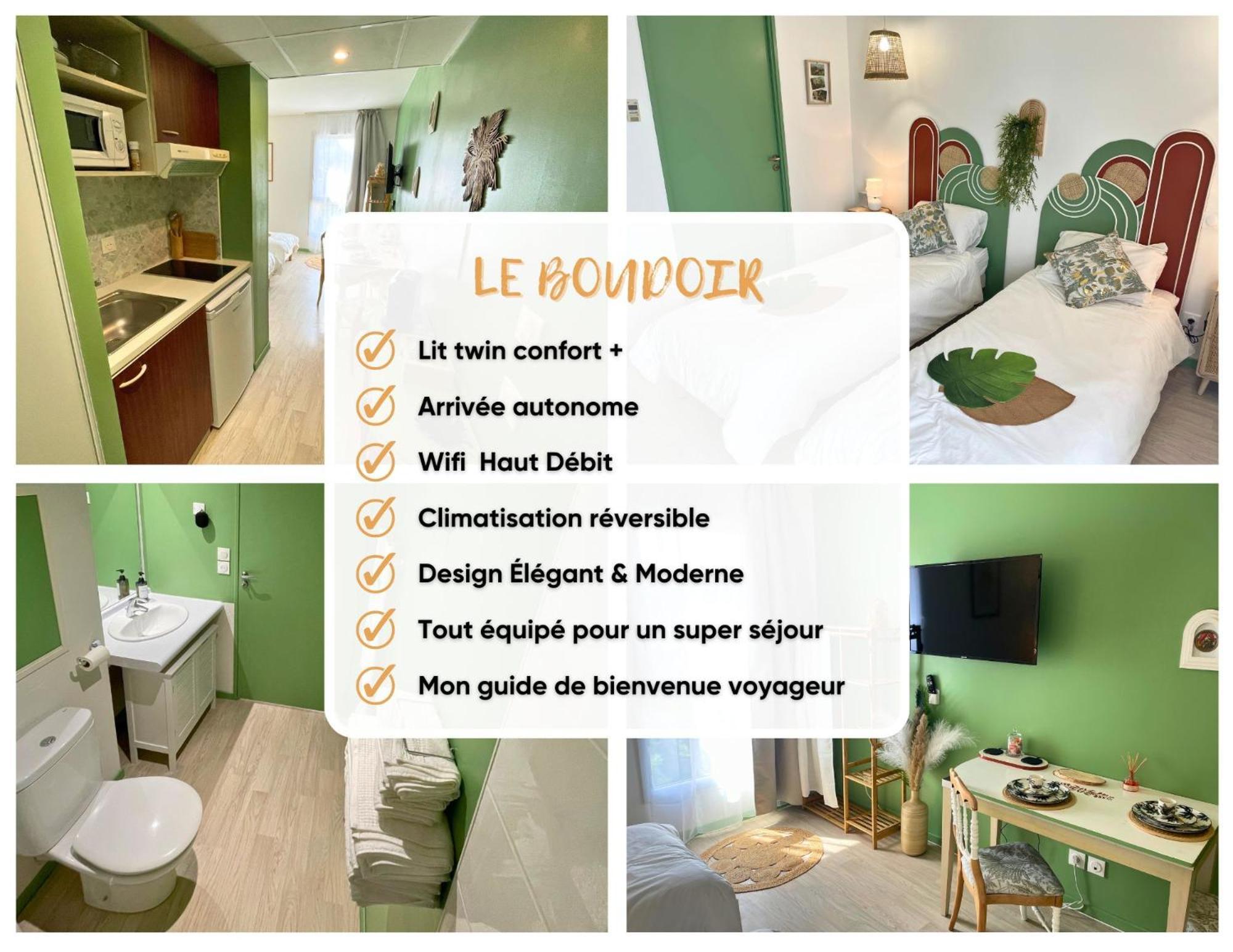 Boudoir - Clim-Wifi-Twin-Gare Apartment Lourdes Exterior foto